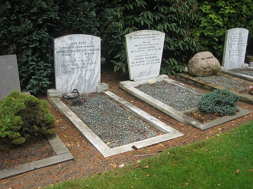 Row of graves at Zuiderhof cemetery