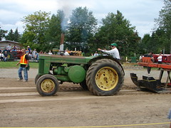 Old time tractor pull