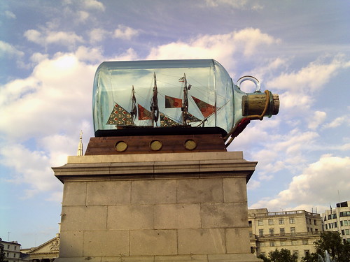 Ship in a bottle, Trafalgar Square - 2