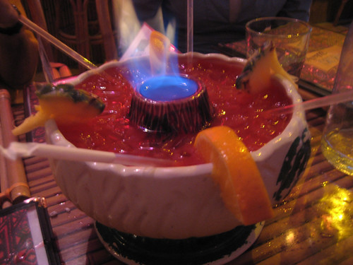 Flaming Volcano (cocktail) Ceramic Bowl - JungleKey.com Image