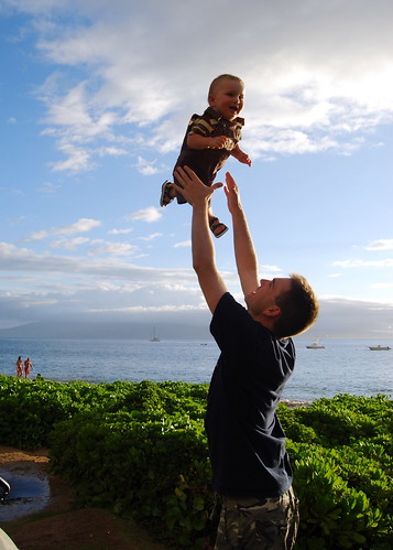 Flying Baby and Dad