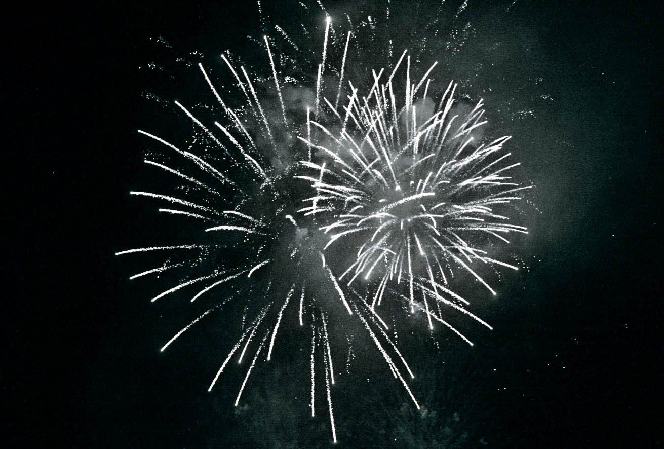 the white night: fireworks - como, italy