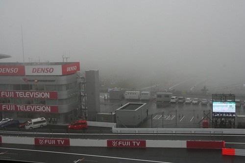 F1 Japan GP (Fuji Speedway) Free practice 3rd, wat and misty.