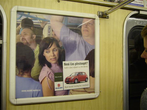Advert on Prague Metro