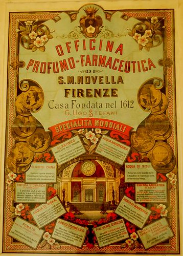 Beautiful Antique Poster Advertising the Pharmacy, from the Museum