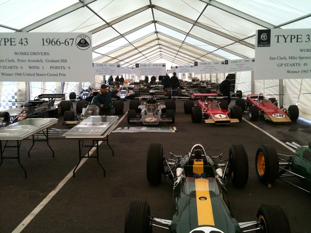 old F1 cars at Snett