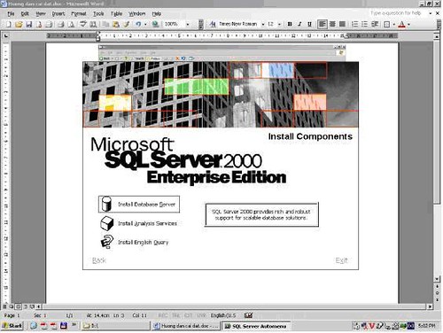 cai dat SQL Server 2000 - step 2