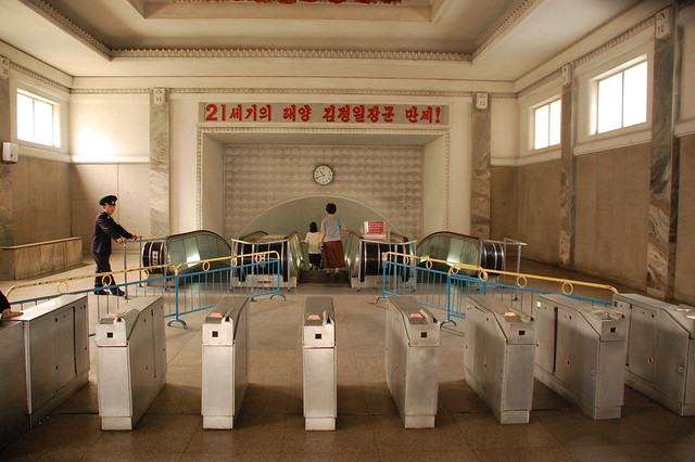 North Korea — Pyongyang Metro by fljckr