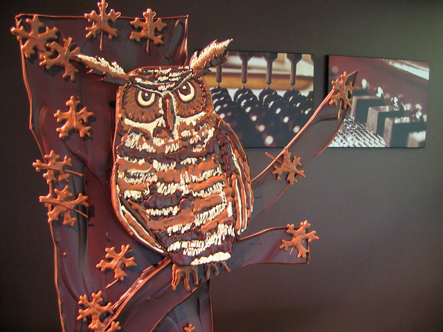 Chocolate Owl Sculpture