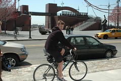 2005.04 Chris on NYC  Bike Path