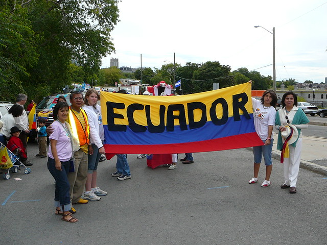 La bandera del Ecuador