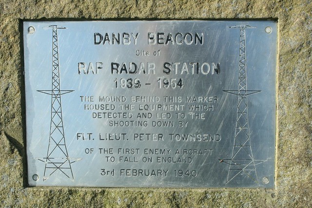 Danby Beacon Radar Station Plaque