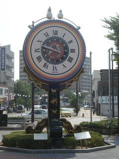 JR Kurume station clock