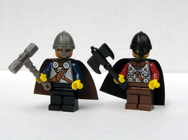 Norse warriors with LEGOcompatible BrickForge Viking Helmet War Hammer 