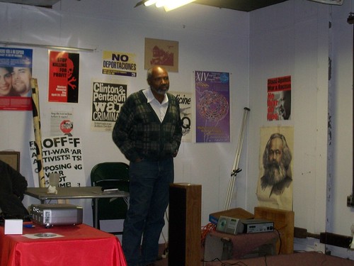 Abayomi Azikiwe, editor of the Pan-African News Wire, leads discussion in the aftermath of the Detroit screening of a new documentary on the campaign to free death row inmate  Mumia Abu-Jamal. (Photo: Andrea Egypt) by Pan-African News Wire File Photos