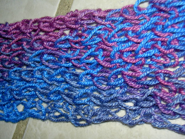 Very loose Knit 2 Purl 2 Ribbed Scarf Detail Flickr Photo Sharing!