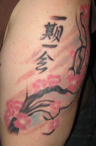 healing cherry blossom tattoo