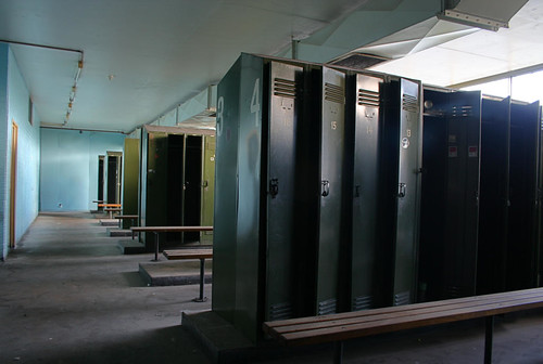 Abandoned locker room