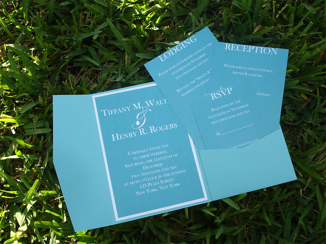 Tiffany Wedding Invitation Dedicated to the iconic little blue box and the 