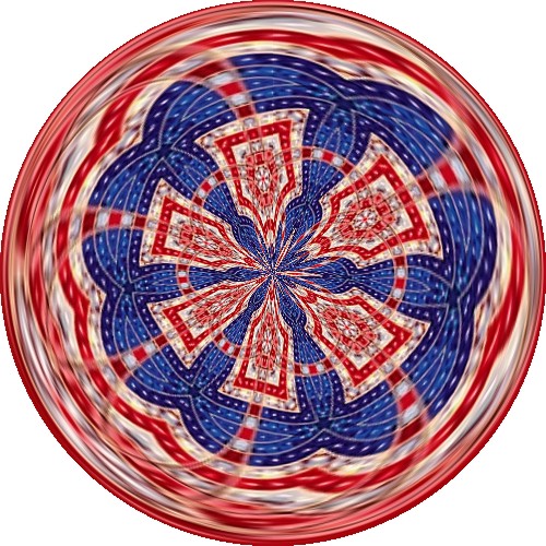 Patriotic Swirl Circle