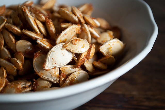 Sweet & Spicy Toasted Pumpkin Seeds