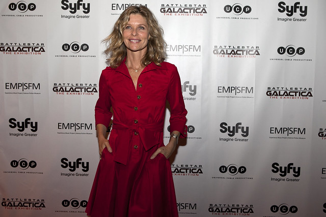 Kate Vernon at the opening night of Battlestar Galactica The Exhibition at