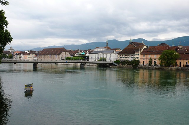 View over the River Aar towards Solothurn