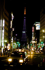 Tokyo Tower a change of colors 2009