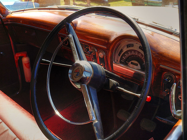 1954 Ford Customline Interior The 54 Customline featured a wooden dashboard