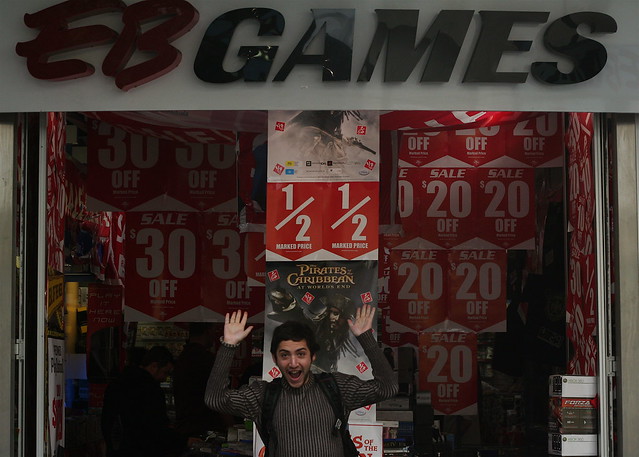 was a big sale at EB games