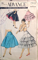 1950s vintage sewing pattern petticoat