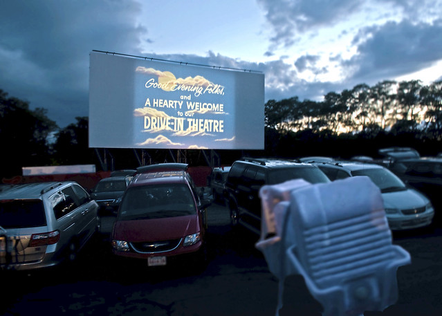 Cape Cod: Drive-In Movie Theater at Wellfleet, 8:29pm | Flickr - Photo