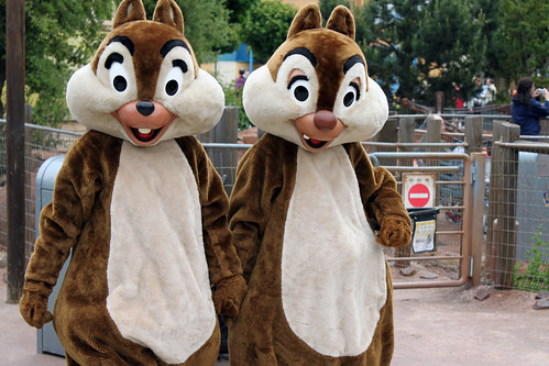 Chip and Dale take a stroll