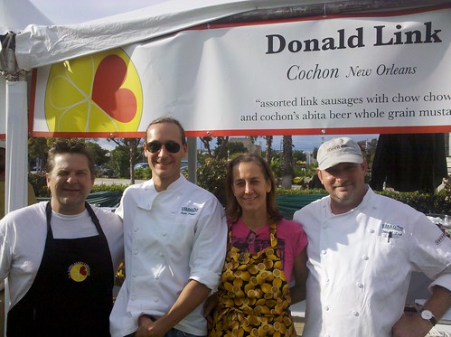 Susan spicer and Donald link in culver city supporting alex's lemonade stand