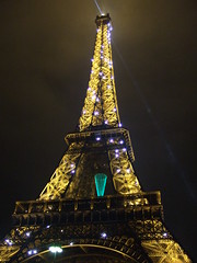 Parisian lights in the rain