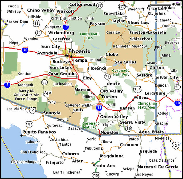 Lista 102 Foto Mapa De Phoenix Arizona Con Nombres El último 5829