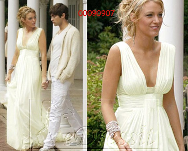 eDressit New Blake Lively White VCut Ball Prom Gown Evening Dress 00090907
