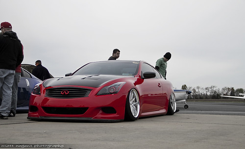 red infiniti g35 g37 coupe stance tucked hellaflush