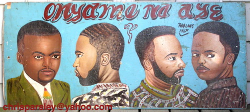 African barber sign