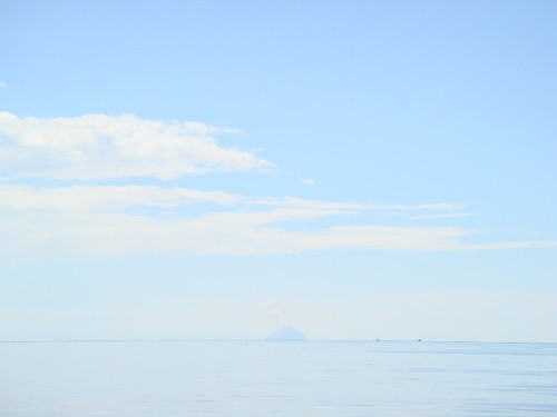 Ailsa Craig in the distance - sea flat as!!