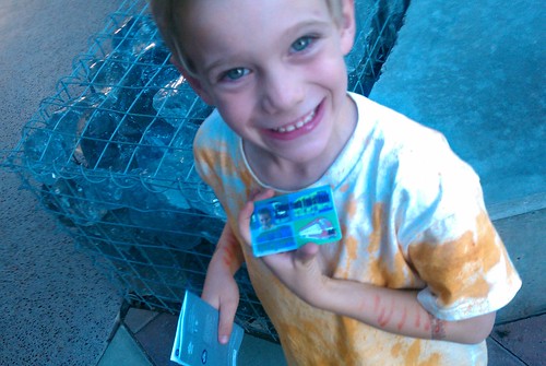 Happy kid with new Tempe transit pass