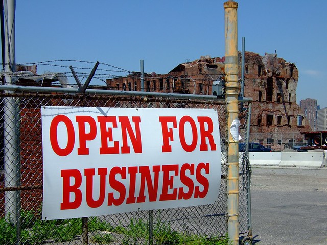 Open for advertising business by flickr user fakeisthenewreal