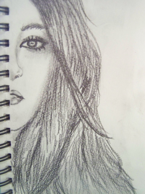 Kristen Stewart drawing