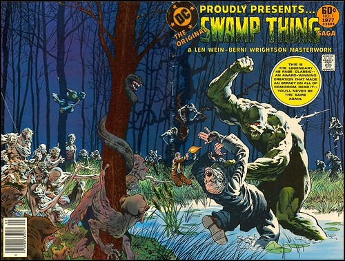 DC Special Series 1 1977 Swamp Thing wraparound cover by Berni Wrightson