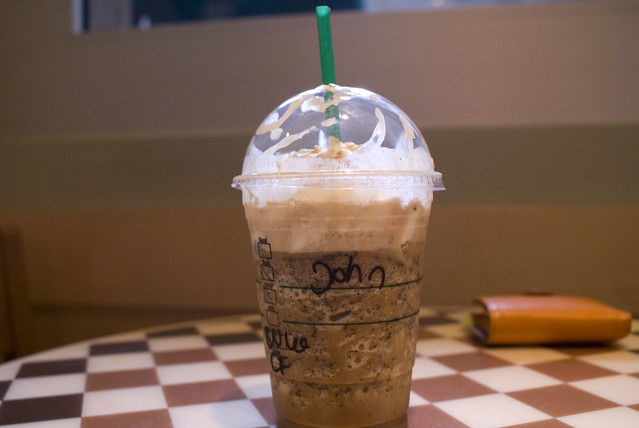 Banana Java Chip Frappuccino and D's Wallet