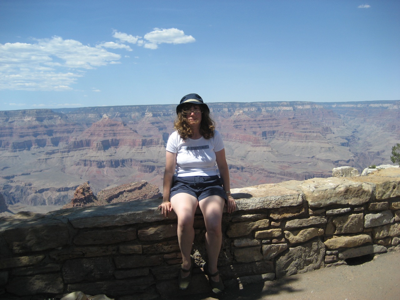 Stephanie at the Grand Canyon