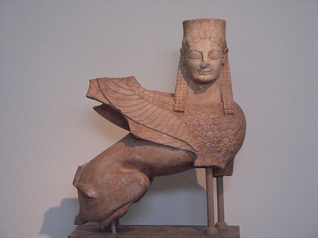 Sphinx. National Archaeological Museum of Athens.