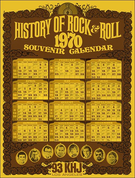 1970 - KHJ 1970 Souvenir Calendar