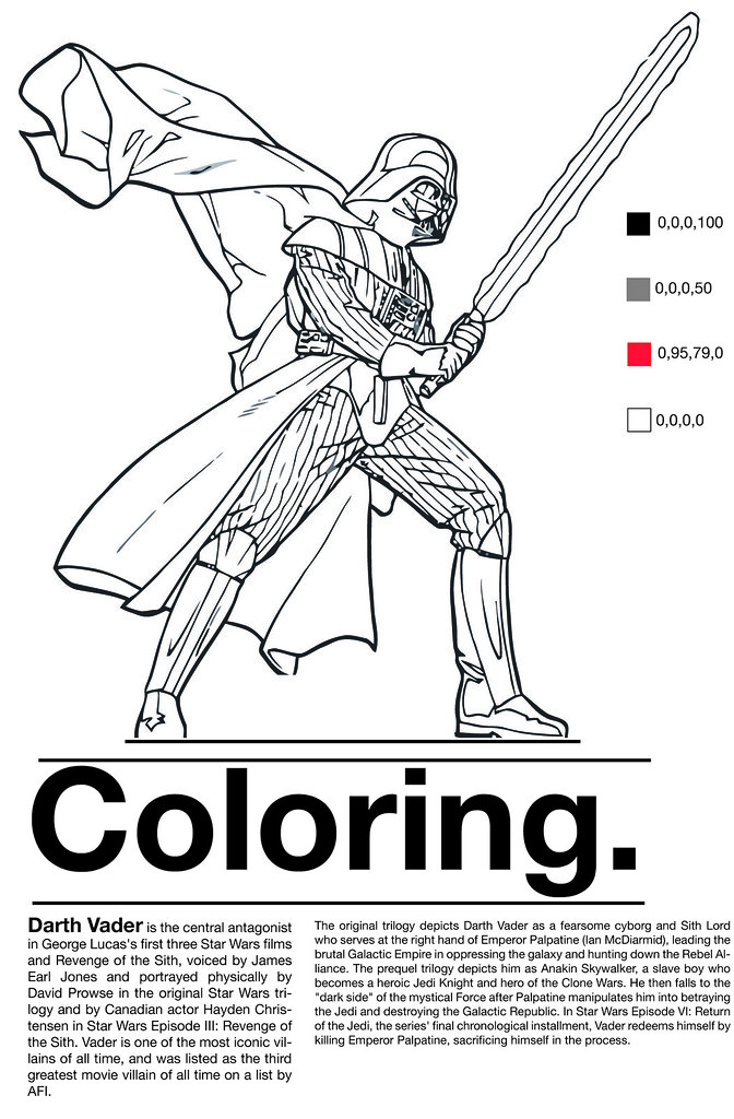 darth vader lego coloring pages - photo #28