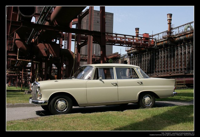The W110 Fintail German Heckflosse was MercedesBenz's line of midsize 